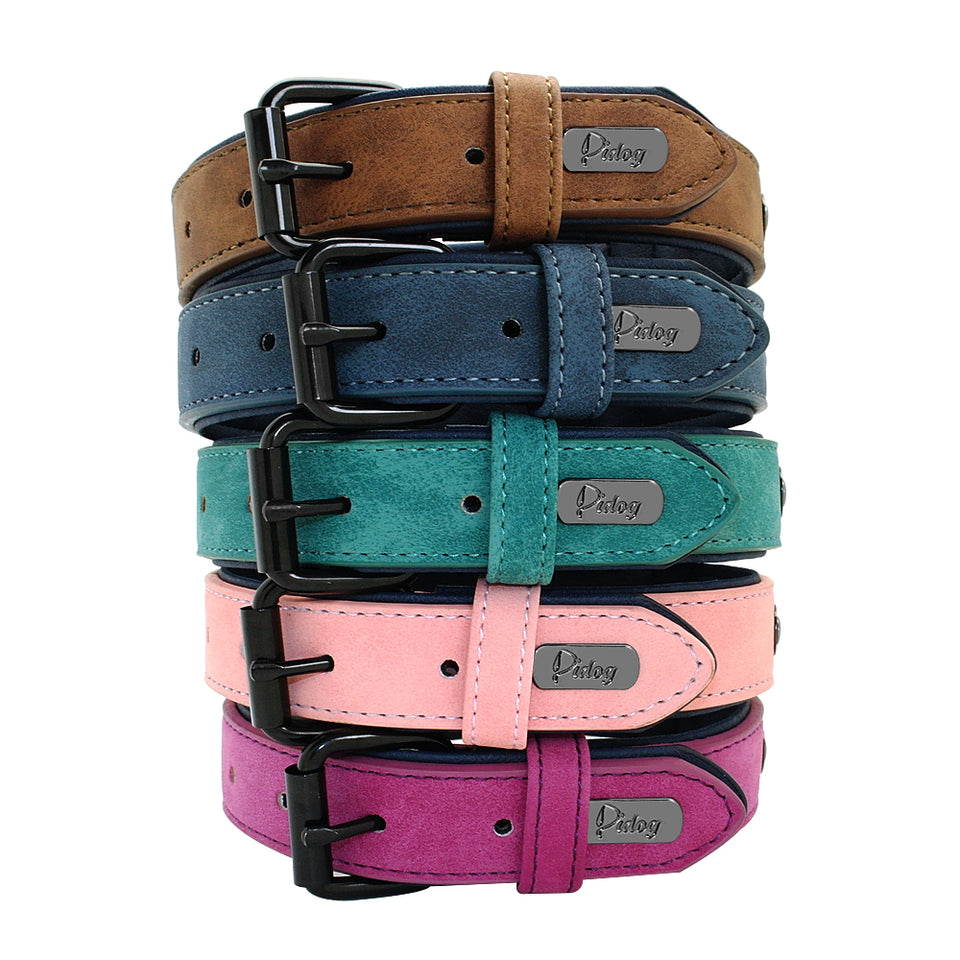 Desire™ - Premium Leather Personalized Dog ID Collars