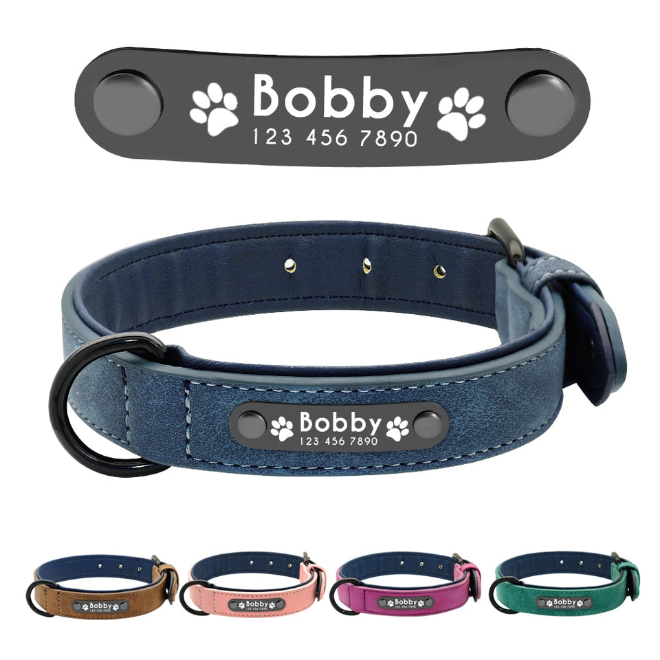 Desire™ - Premium Leather Personalized Dog ID Collars