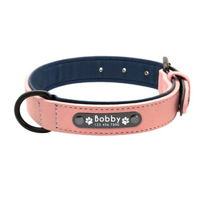 Desire™ - Premium Leather Personalized Dog ID Collars