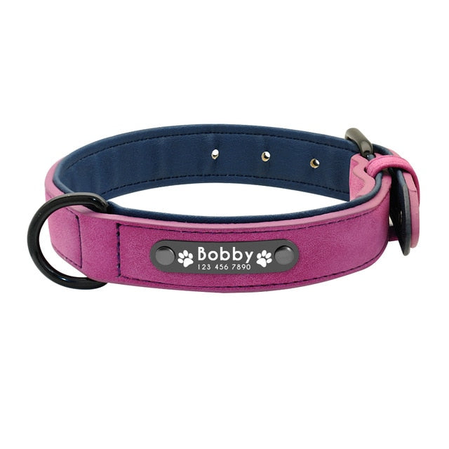 Desire™ - Premium Leather Personalized Dog ID Collars